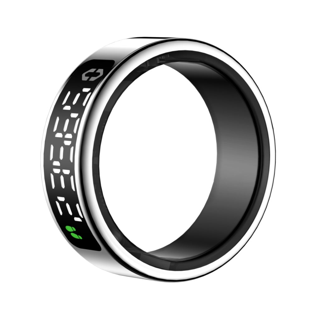 SY01Smart Ring with Display Touch Charging Stand Page Turning Photo Smart Ring Heart Rate Blood Oxygen Sleep