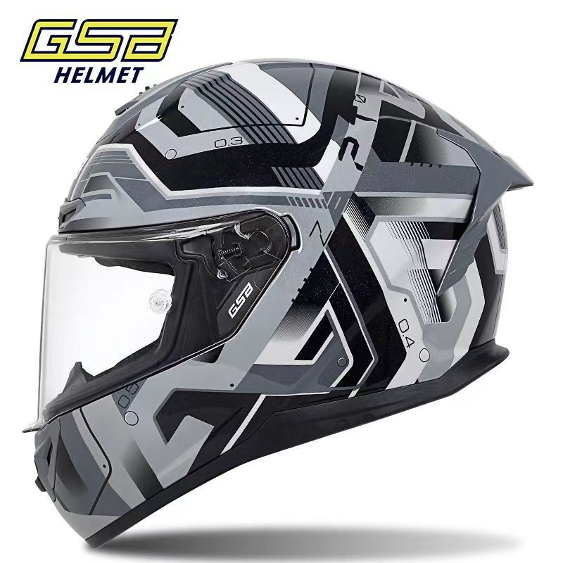 GSB361Motorcycle Helmet for Men and Women, Full Face Bluetooth Helmet for Motorcycles and Electric Bikes, All-Season Universal Riding Helmet3C Certified Helmet