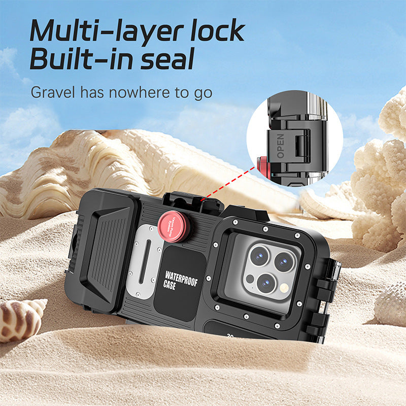 Suitable for various types of mobile phones30Mi Bluetooth Diving Case Apple Samsung Deep Water Shooting Waterproof Universal Mobile Phone