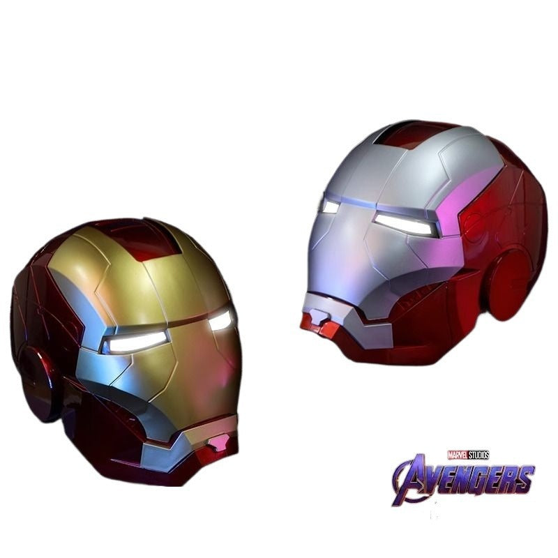Jarvis Iron Man mk5Electric helmet children's mask cos Wearable Adult Full Face Headgear Gift Real Person