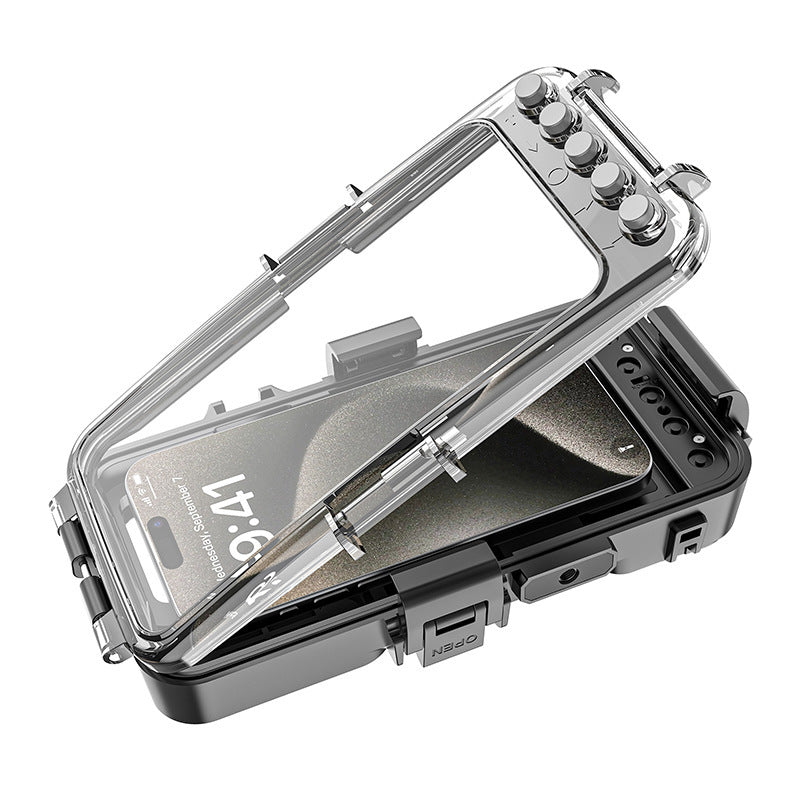 Suitable for various types of mobile phones30Mi Bluetooth Diving Case Apple Samsung Deep Water Shooting Waterproof Universal Mobile Phone