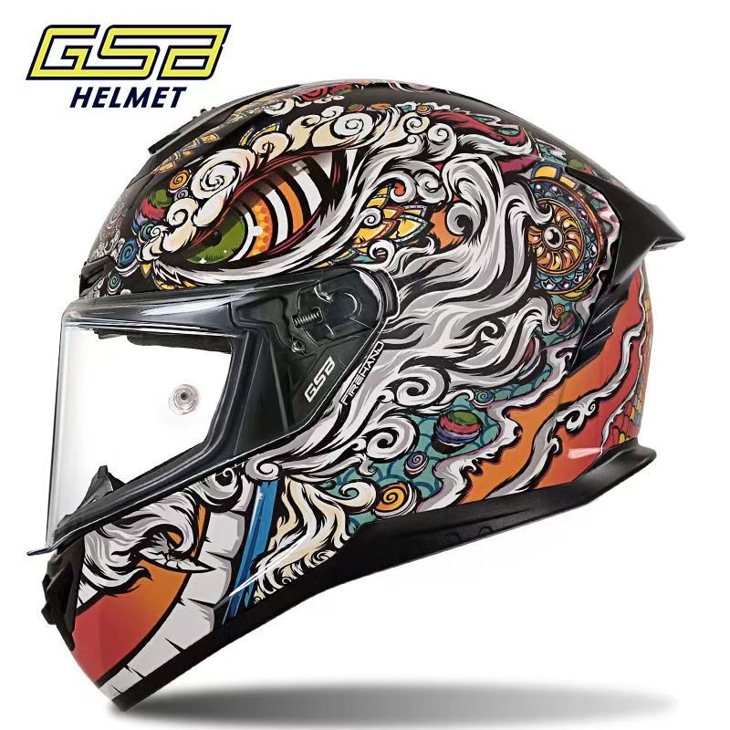 GSB361Motorcycle Helmet for Men and Women, Full Face Bluetooth Helmet for Motorcycles and Electric Bikes, All-Season Universal Riding Helmet3C Certified Helmet