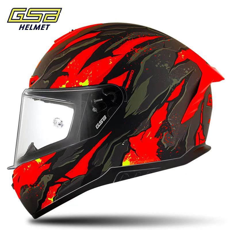 GSB361Motorcycle Helmet for Men and Women, Full Face Bluetooth Helmet for Motorcycles and Electric Bikes, All-Season Universal Riding Helmet3C Certified Helmet