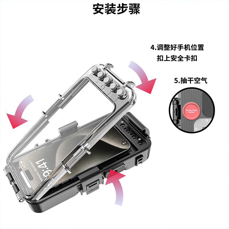 Suitable for various types of mobile phones30Mi Bluetooth Diving Case Apple Samsung Deep Water Shooting Waterproof Universal Mobile Phone