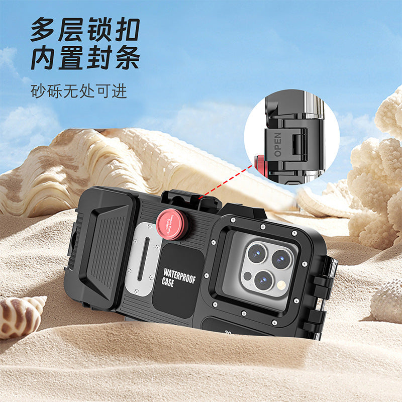 Suitable for various types of mobile phones30Mi Bluetooth Diving Case Apple Samsung Deep Water Shooting Waterproof Universal Mobile Phone