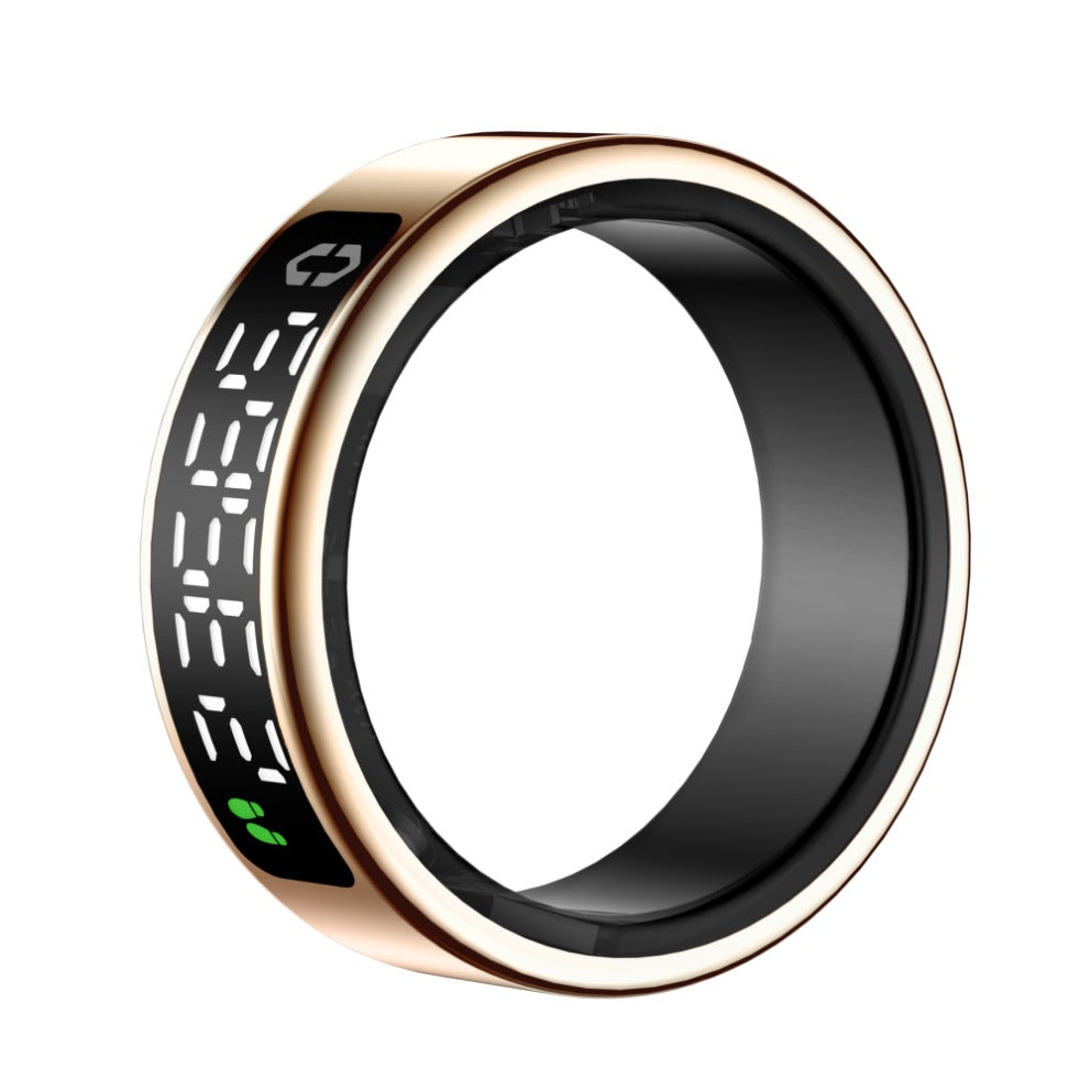 SY01Smart Ring with Display Touch Charging Stand Page Turning Photo Smart Ring Heart Rate Blood Oxygen Sleep