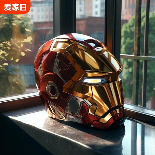 Jarvis Iron Man mk5Electric helmet children's mask cos Wearable Adult Full Face Headgear Gift Real Person