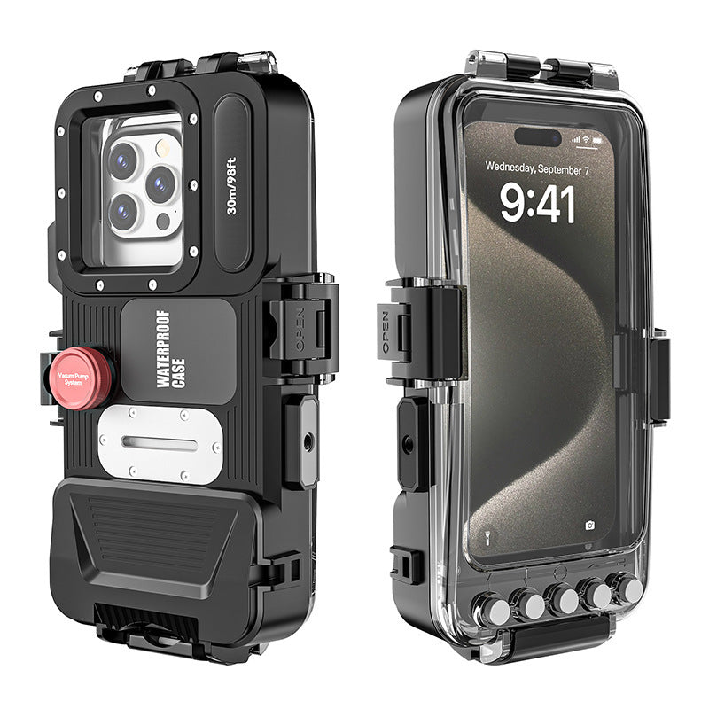 Suitable for various types of mobile phones30Mi Bluetooth Diving Case Apple Samsung Deep Water Shooting Waterproof Universal Mobile Phone
