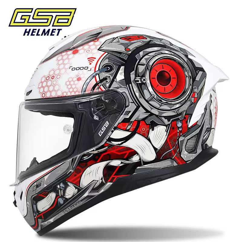 GSB361Motorcycle Helmet for Men and Women, Full Face Bluetooth Helmet for Motorcycles and Electric Bikes, All-Season Universal Riding Helmet3C Certified Helmet