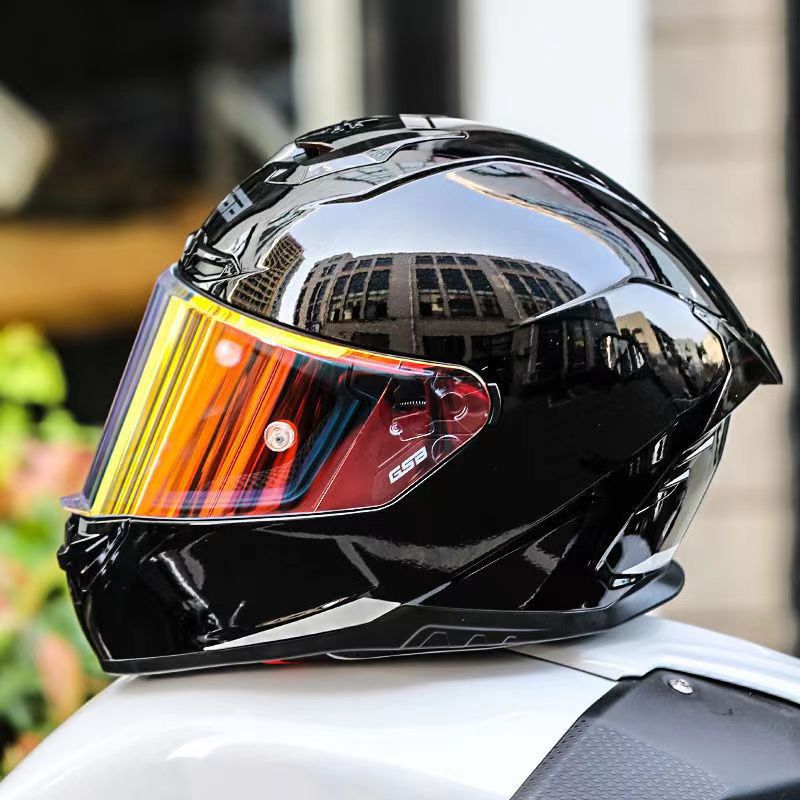 GSB361Motorcycle Helmet for Men and Women, Full Face Bluetooth Helmet for Motorcycles and Electric Bikes, All-Season Universal Riding Helmet3C Certified Helmet