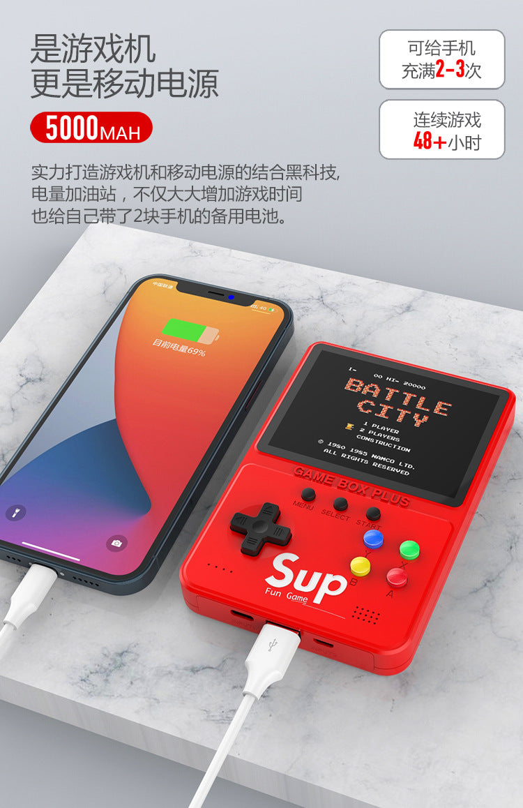 Handheld Game Console500Game Power Bank D312-in-1 Mini Handheld Game Console Connected to TV for Two Players Children's Toy