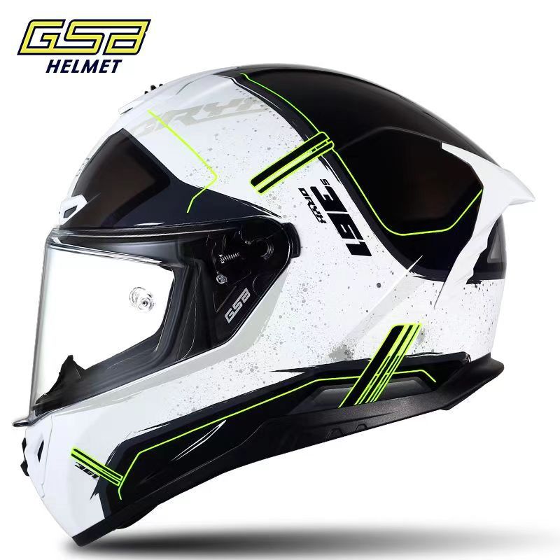 GSB361Motorcycle Helmet for Men and Women, Full Face Bluetooth Helmet for Motorcycles and Electric Bikes, All-Season Universal Riding Helmet3C Certified Helmet