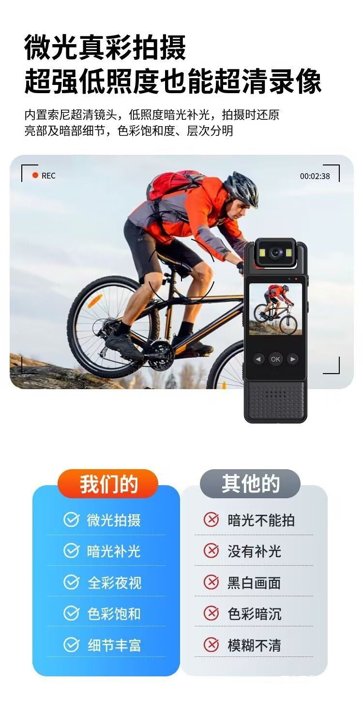 Professional Video Recorder HD Wifi Camera Action Camera with Screen Cycling Law Enforcement Recorder Recording Pen