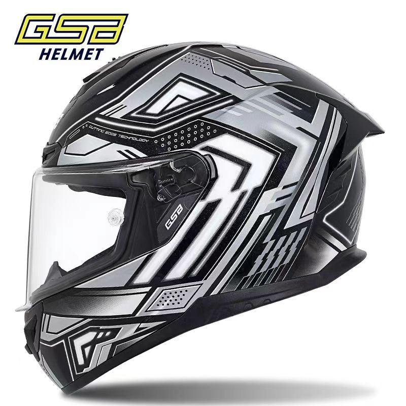 GSB361Motorcycle Helmet for Men and Women, Full Face Bluetooth Helmet for Motorcycles and Electric Bikes, All-Season Universal Riding Helmet3C Certified Helmet