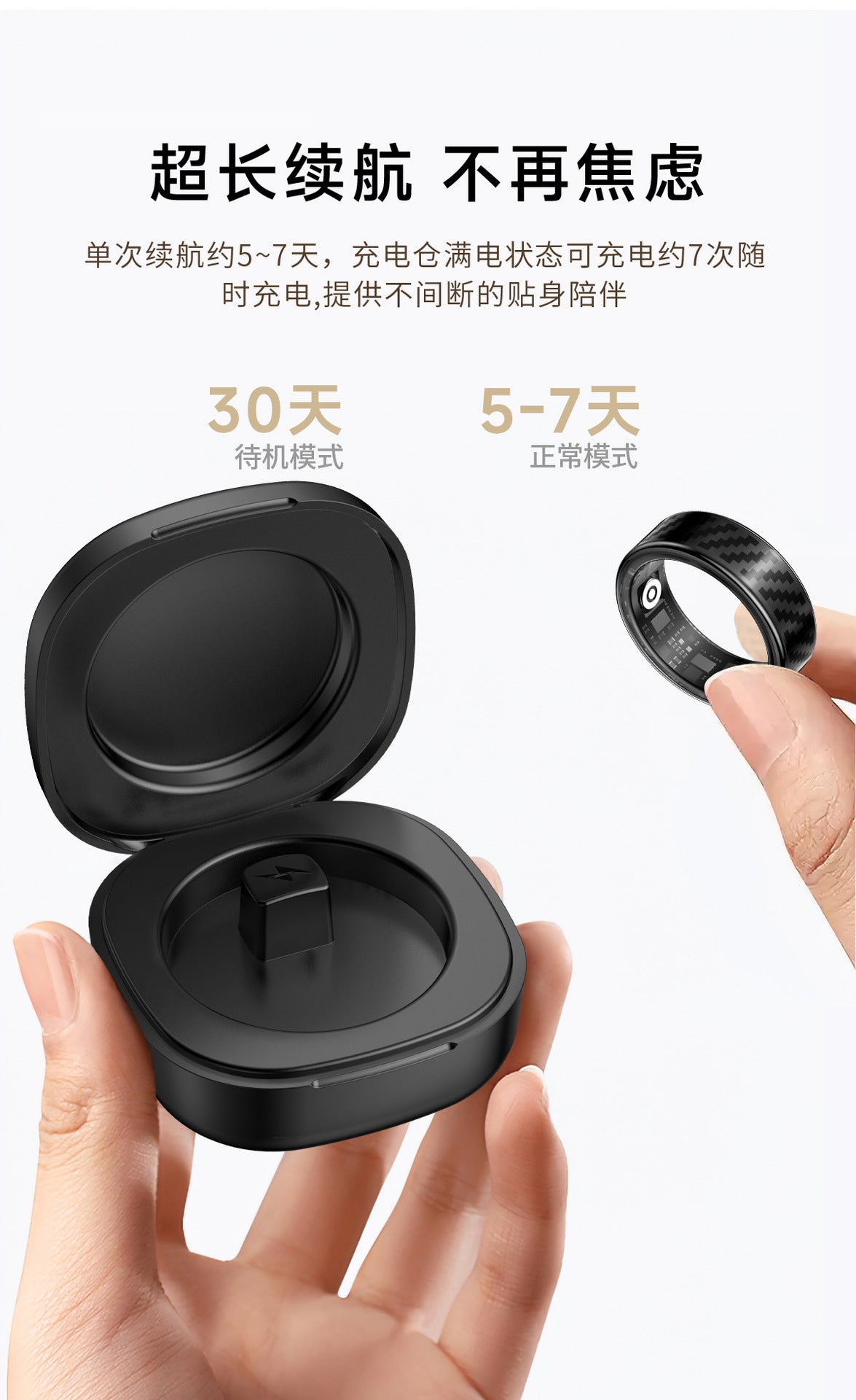 SY02Smart Ring Heart Rate Blood Oxygen Sleep HRV Heart rate variability stress test smart ring manufacturer