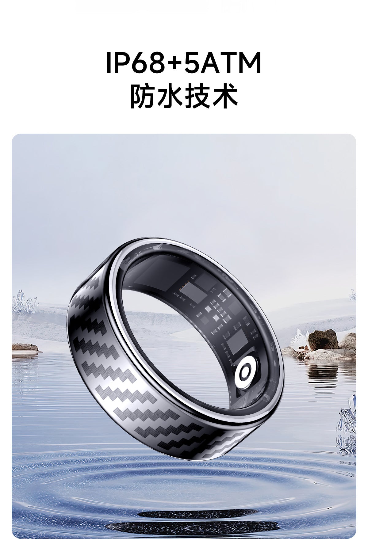 SY02Smart Ring Heart Rate Blood Oxygen Sleep HRV Heart rate variability stress test smart ring manufacturer